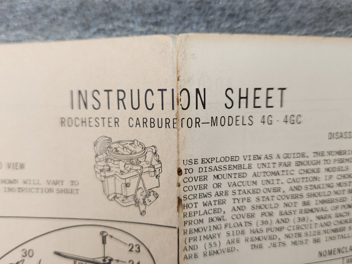 NEW Rochester 4GC 4Jet Carburetor Repair Kit 1957-1966 Cadillac OLDS Pontiac