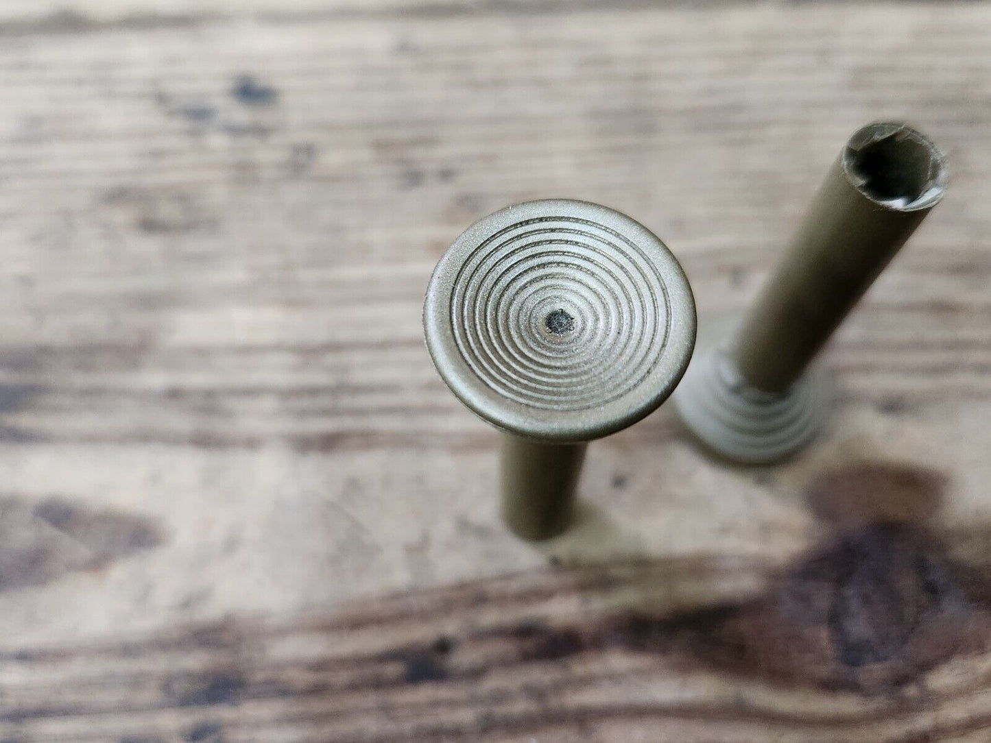 1960's Buick Olds Pontiac Chevy Cadillac Gold Door Panel Lock Stem Pull Knobs GM