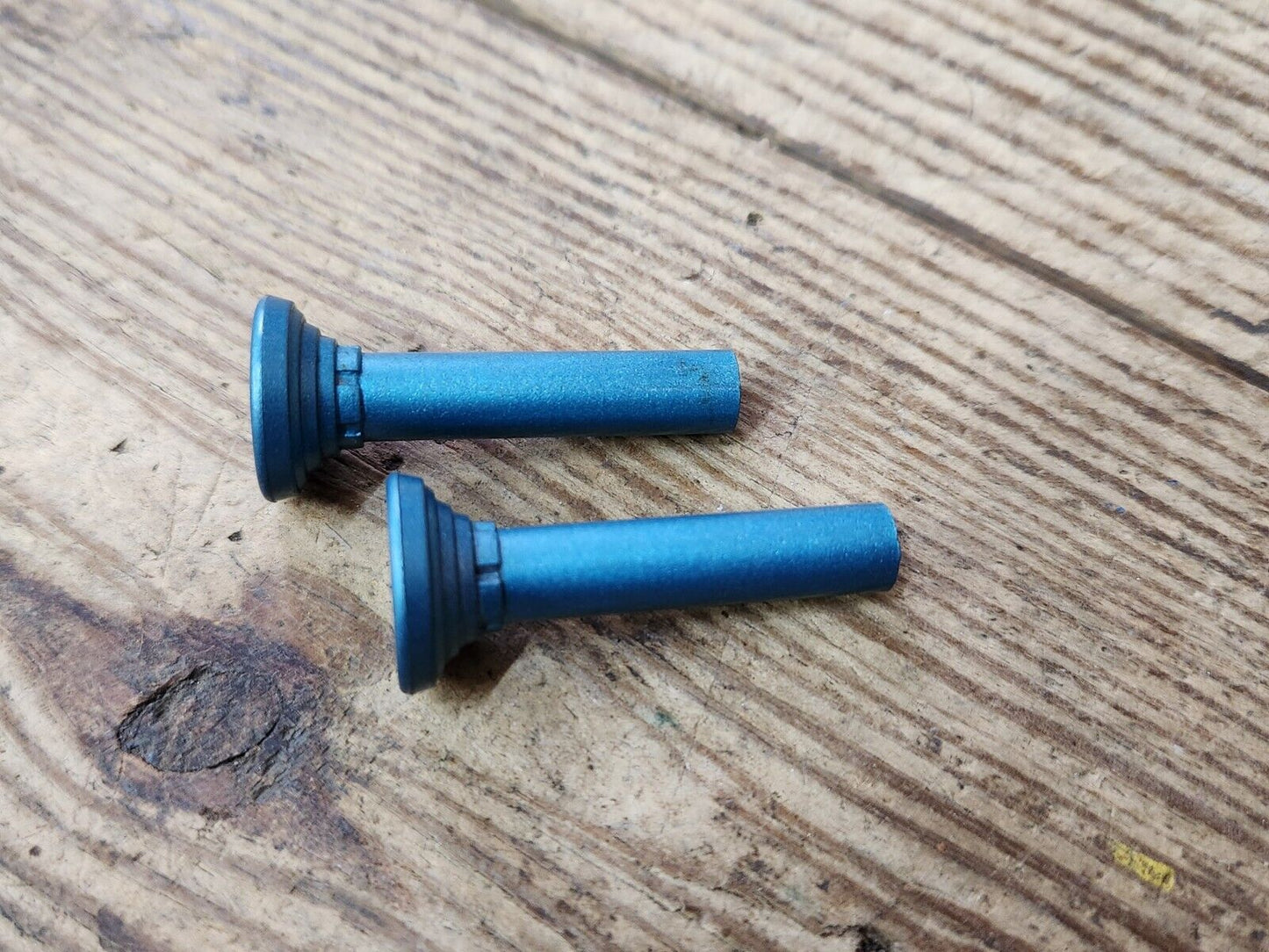 1960's Buick Olds Pontiac Chevy Cadillac Blue Door Panel Lock Stem Pull Knobs GM