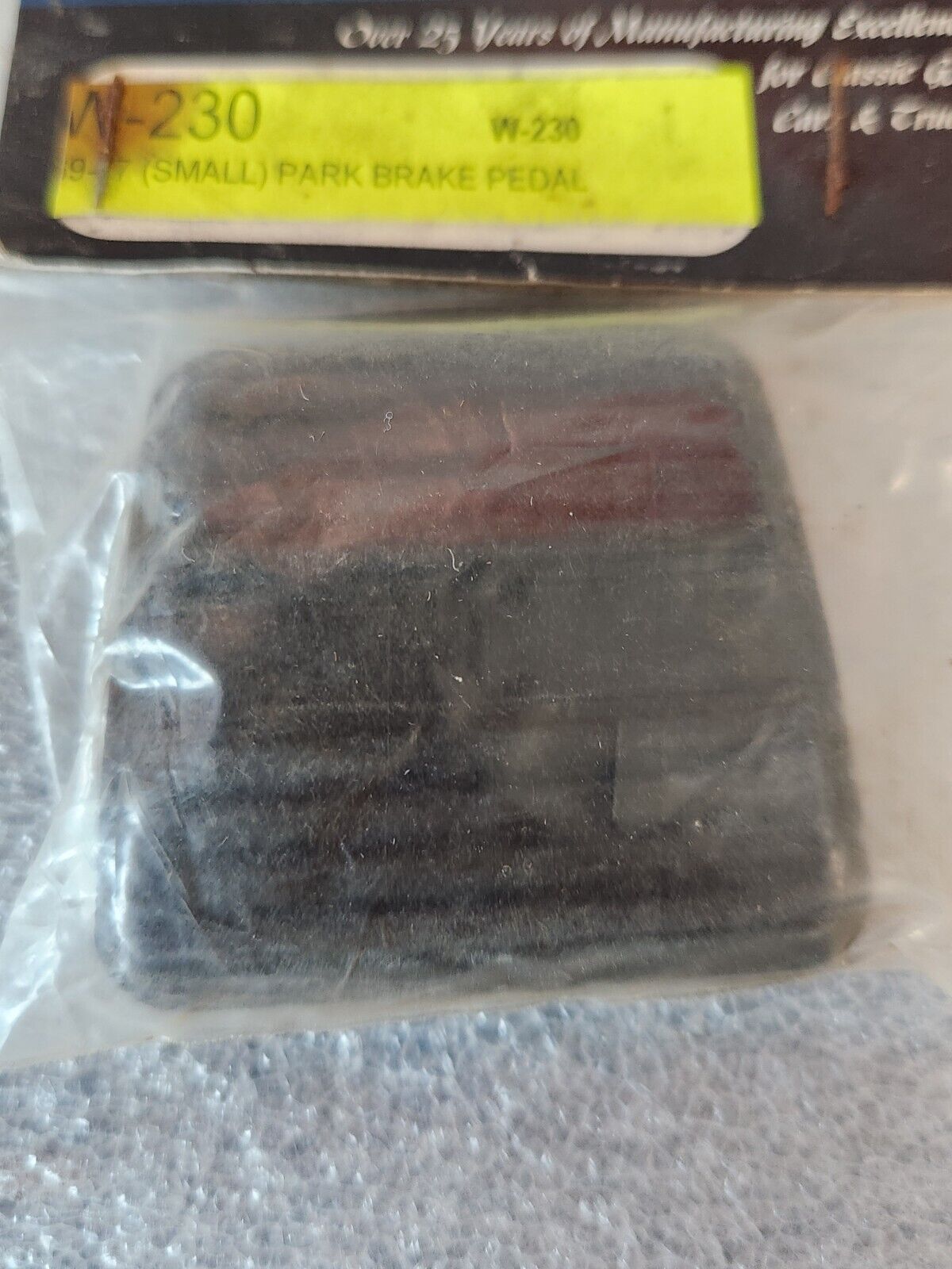 NEW 1969 - 1981 CHEVY CAMARO PARK BRAKE PEDAL PAD # W-230