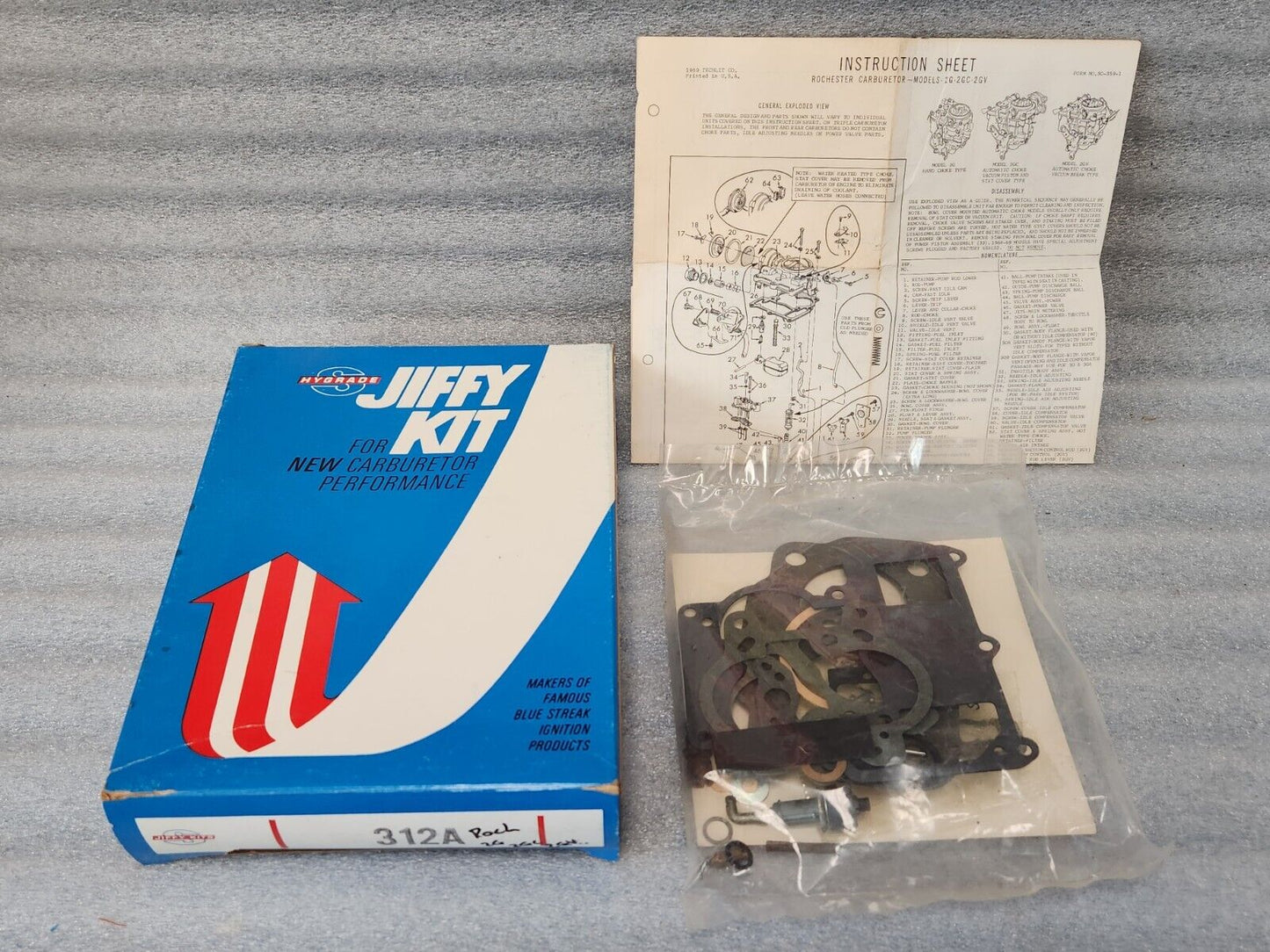NEW 1961-1964 Pontiac Carburetor Rebuild Repair Kit Rochester  2GC 2 Barrel Carb