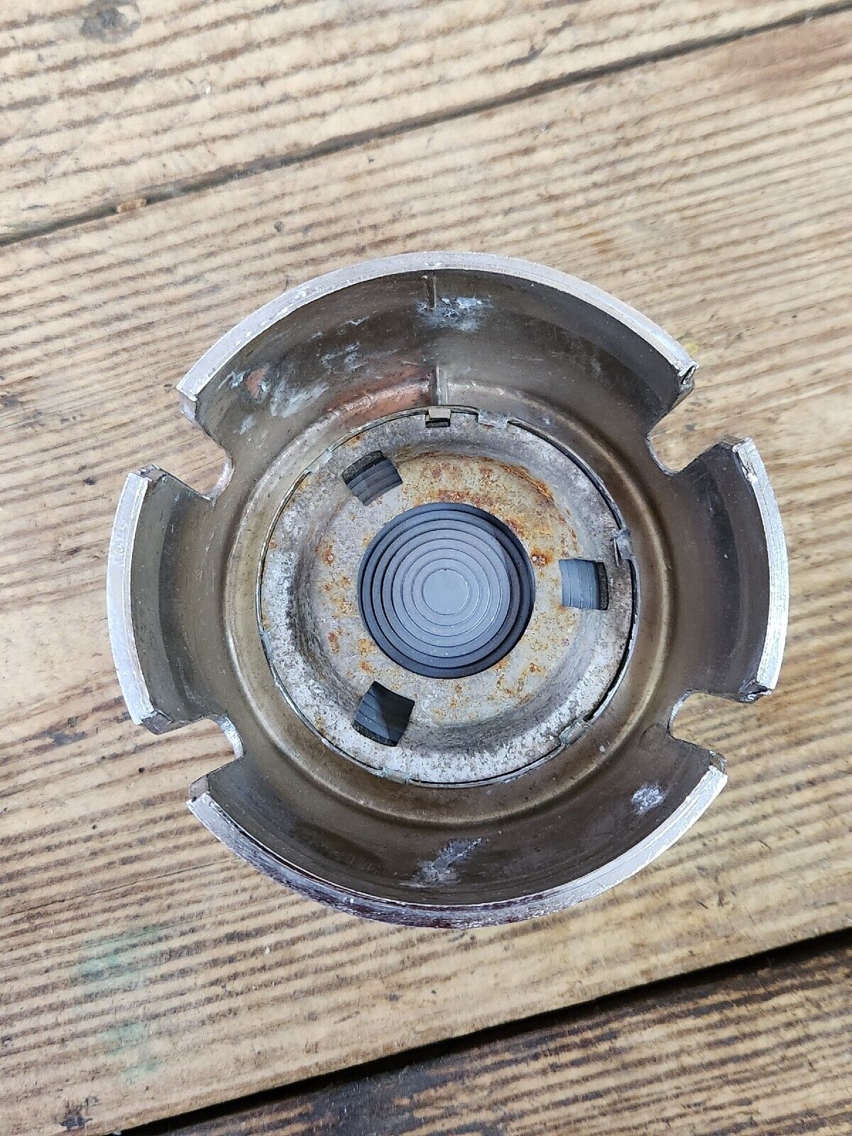 1958 Mercury Horn Cap Chrome Steering Wheel Center Button Emblem