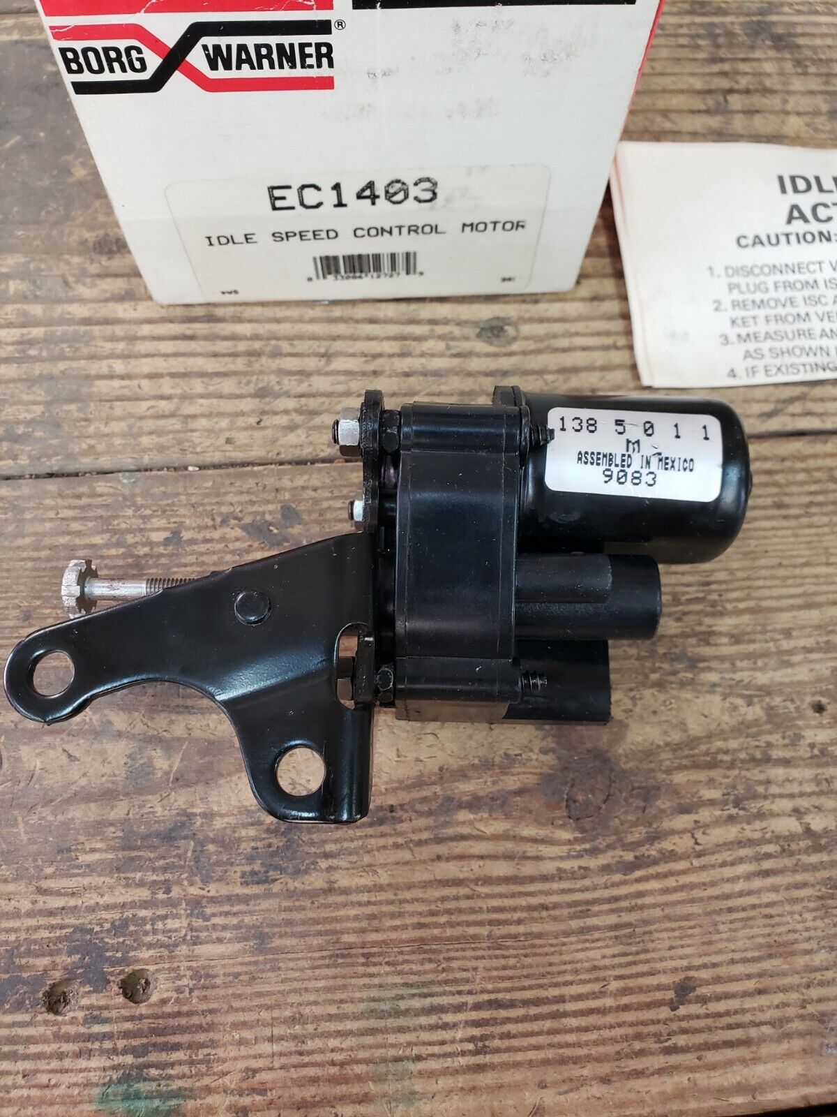 NOS EC1403 BORG WARNER GM DODGE JEEP PONTIAC RENAULT IDLE SPEED CONTROL MOTOR