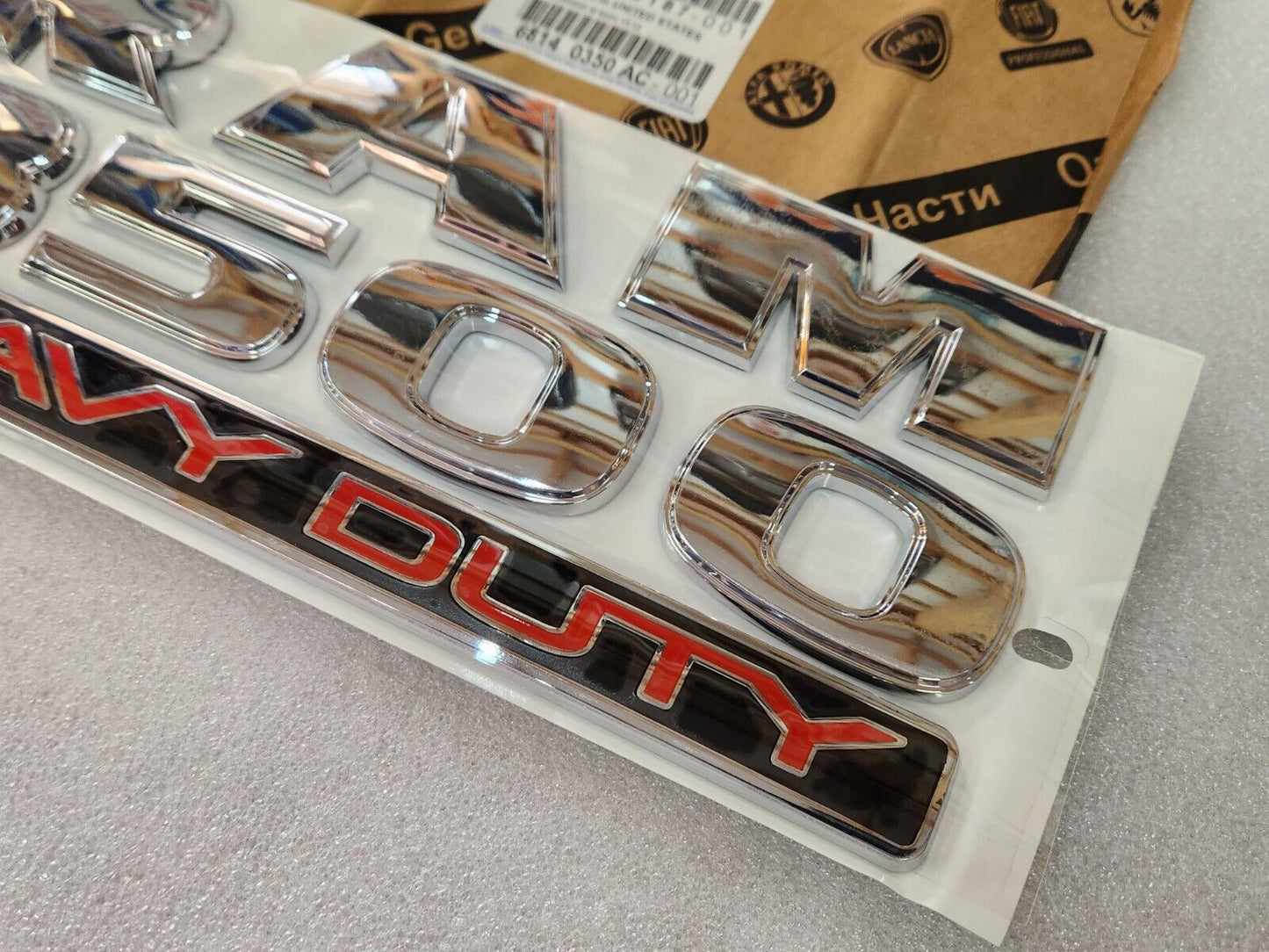 98-16 Dodge Ram 3500 HEAVY DUTY Emblem Nameplate NEW MOPAR GENUINE OEM