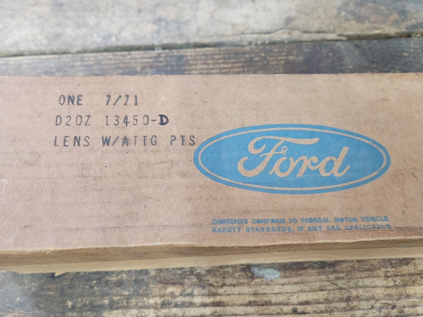 NOS OEM Ford 1972 - 1976 Ranchero Torino Wagon Left Tail Light Lens D2OZ-13450-D