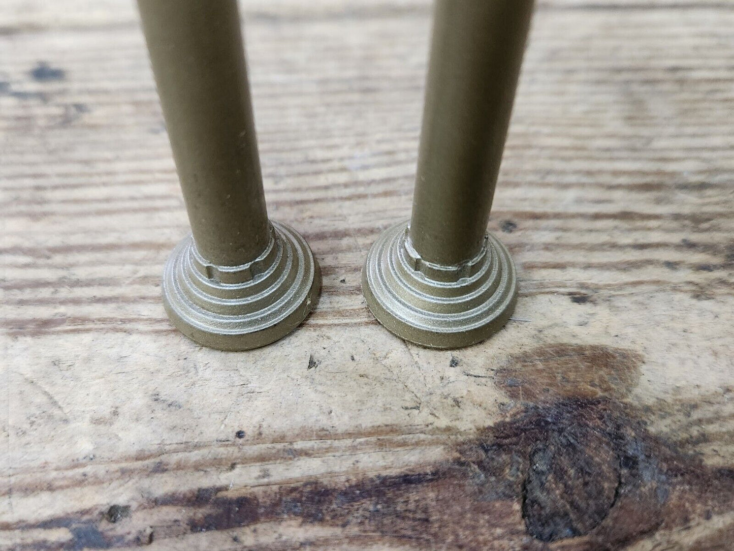 1960's Buick Olds Pontiac Chevy Cadillac Gold Door Panel Lock Stem Pull Knobs GM