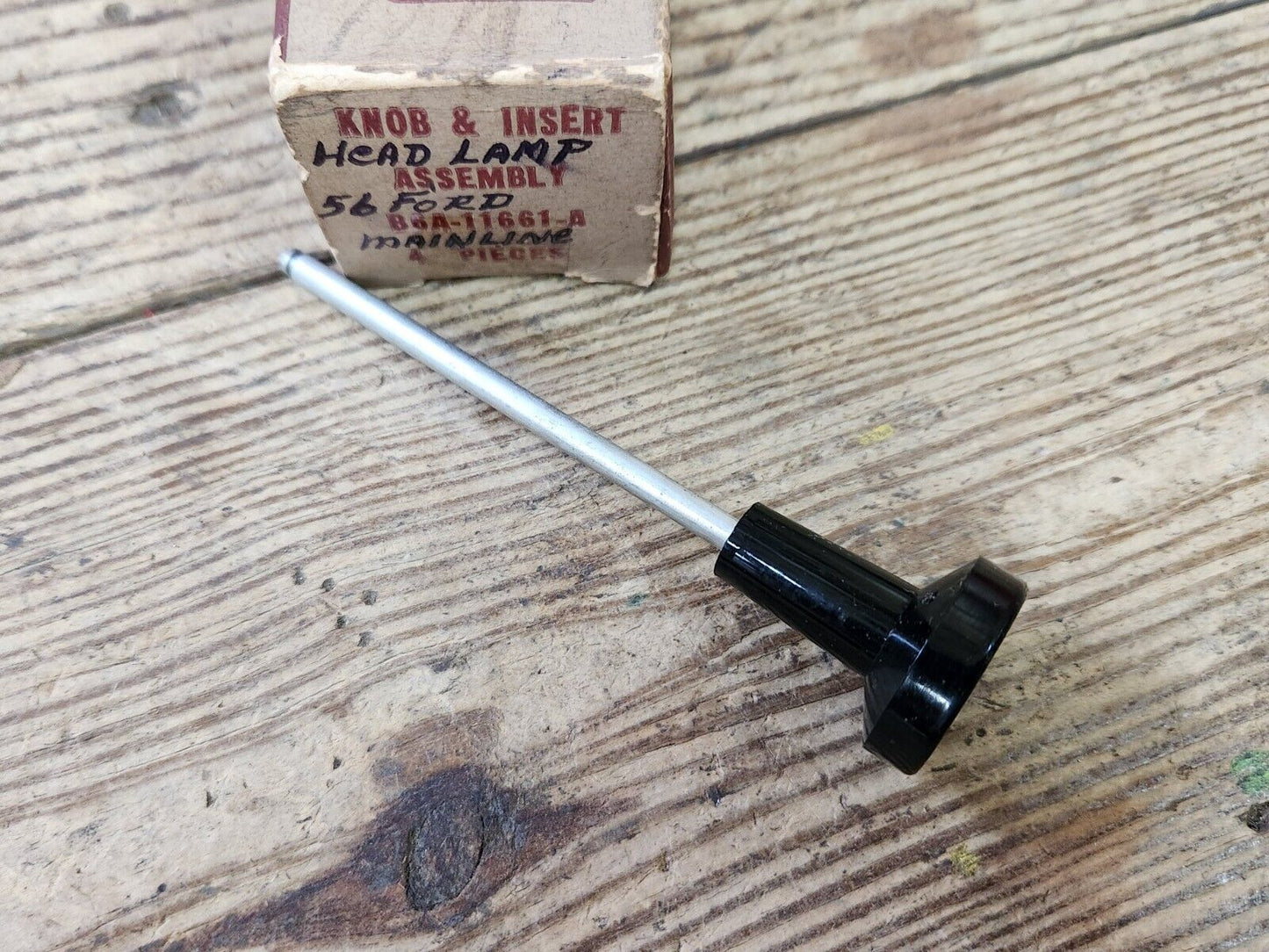 NOS OEM 1956 Ford Mainline Mercury Pass Car Head lamp Light Switch Knob & Shaft