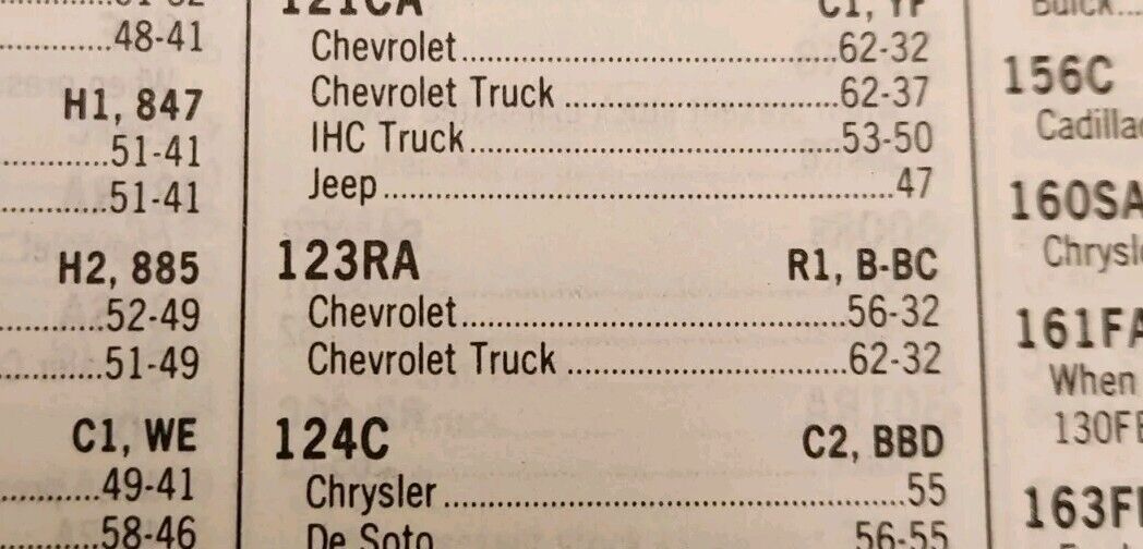 NEW 1932-1956 Carburetor Kit Rochester 1 Barrel B BC Chevrolet 6 Cylinder