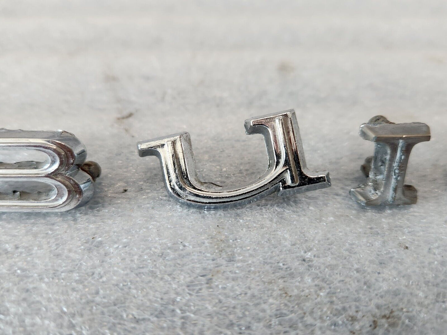1971 Buick LeSabre Custom Special Hardtop OEM Trunk Deck Lid Letter Emblems