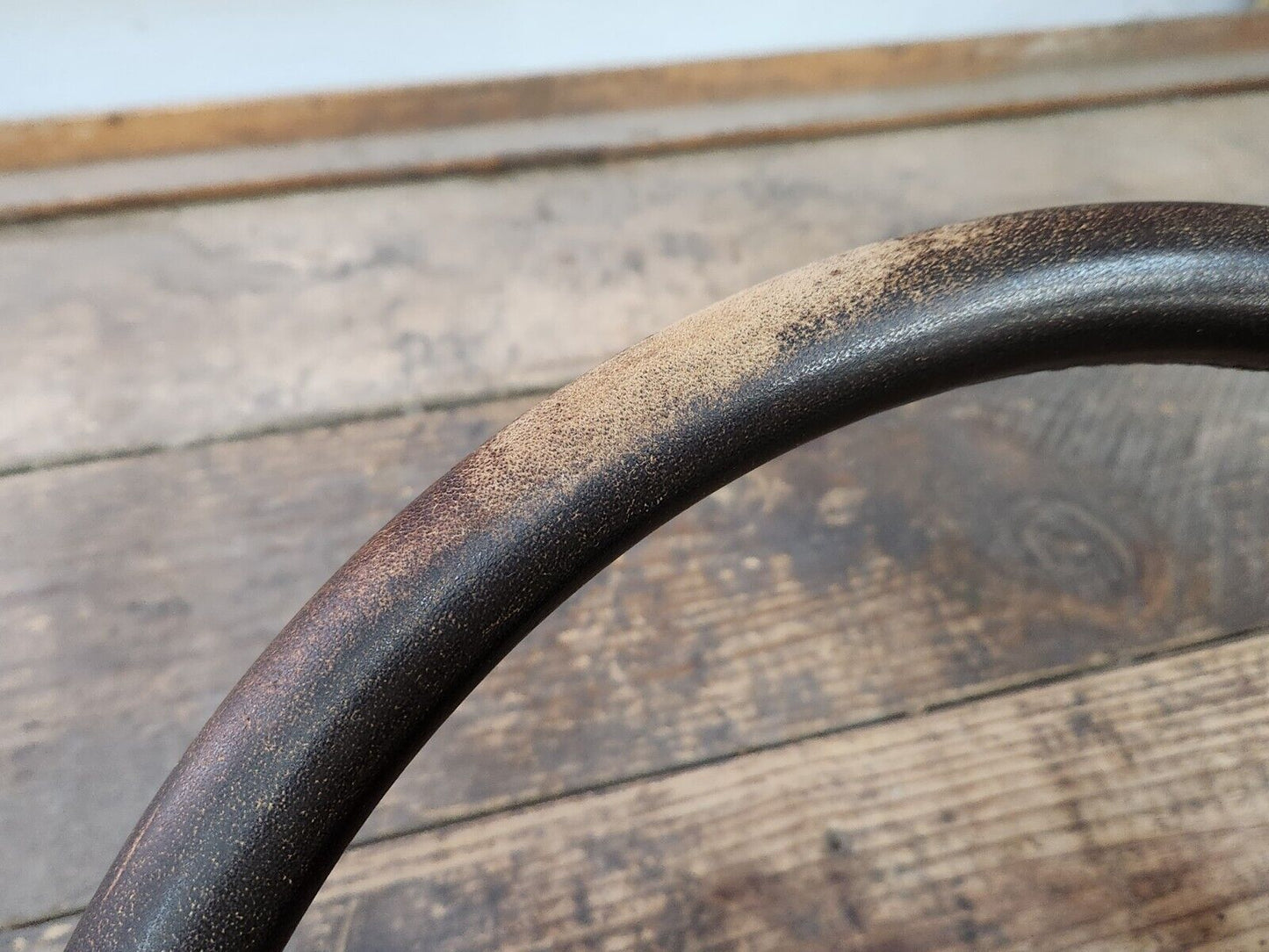 Cutlass 442 Hurst Olds Toronado Brown Leather Comfort Grip Steering Wheel OEM GM