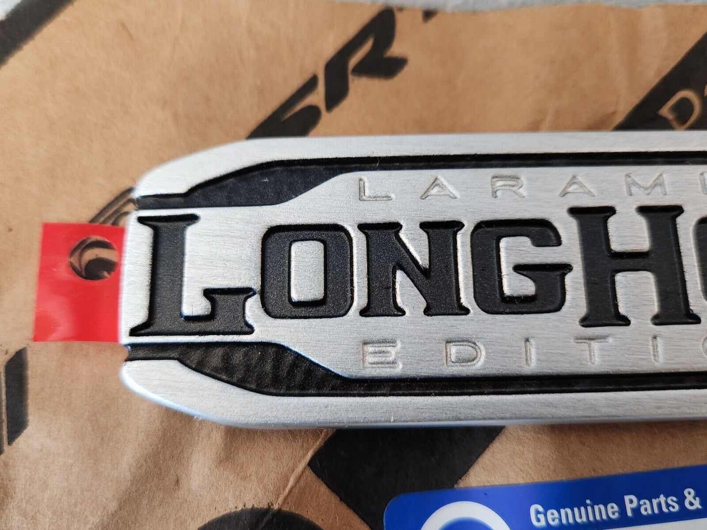 19-20 RAM LARAMIE LONGHORN EMBLEM NAMEPLATE BADGE LH OR RH DOOR MOPAR 68310060AA