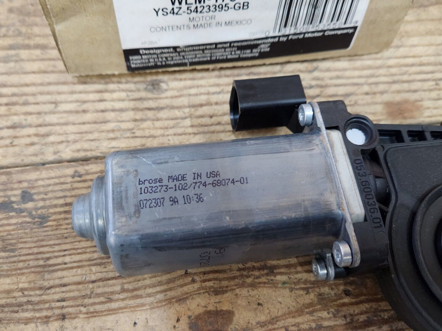NEW Motorcraft Window Lift Motor Rear Left WLM-175 Ford Focus 4-Door 2000-2008