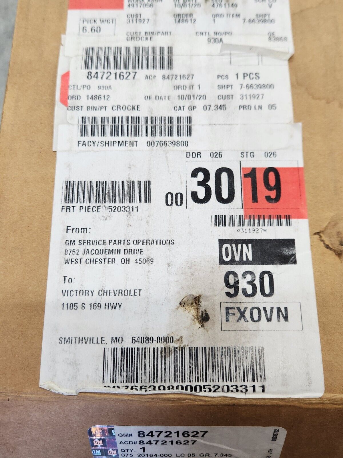 NEW OEM 2020-2024 Chevrolet Silverado 1500 Front Coil Spring Shock Rancho
