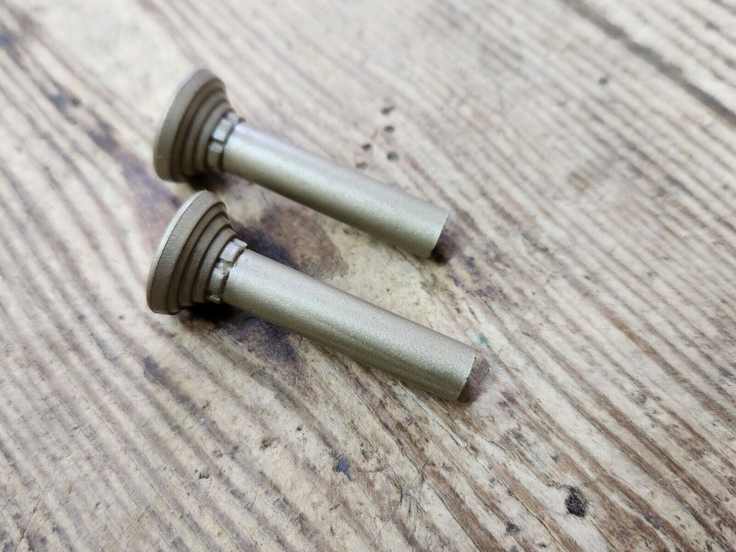 1960's Buick Olds Pontiac Chevy Cadillac Gold Door Panel Lock Stem Pull Knobs GM