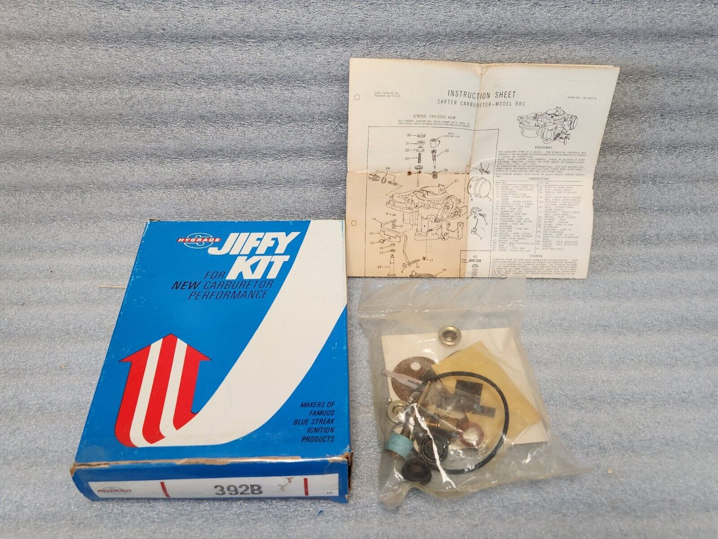 NEW CARTER RBS  1 BBL CARBURETOR REBUILD REPAIR KIT 1966-1971 JEEP  1963-67 AMC