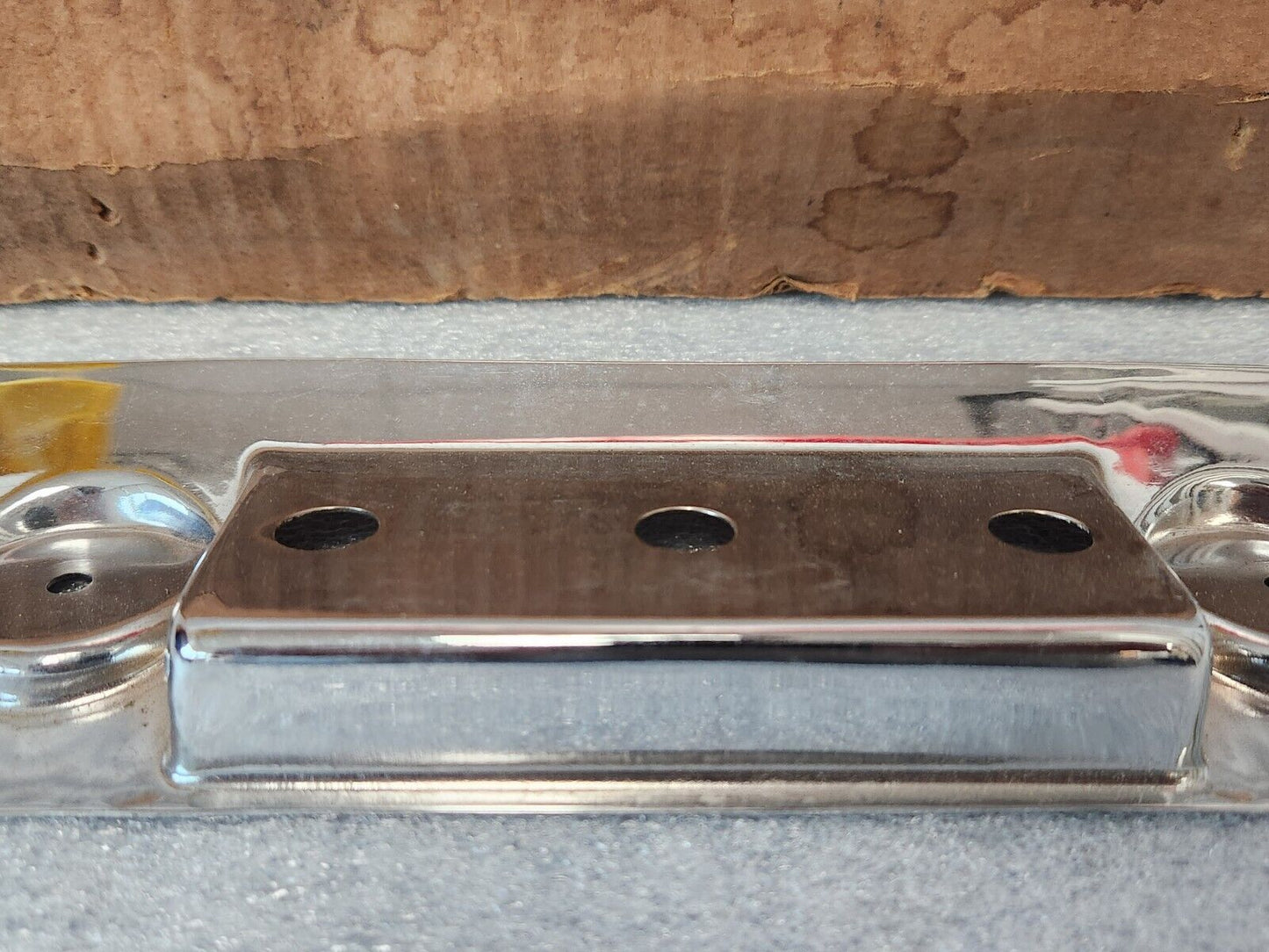 VTG 1957 Chevrolet Chrome Dummy Radio Face Plate Bezel Cover Switch Accessory