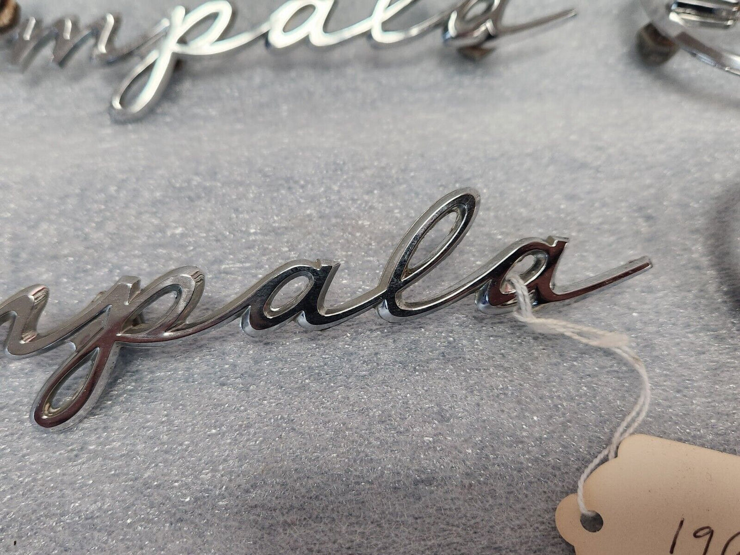 1962 Chevy Impala Rear Quarter Panel Emblems Scripts Deer Set Of 4 OEM GM