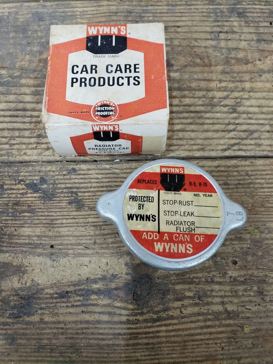 NOS Wynns Radiator Pressure Cap R-9 R-15 7lb 54-57 Chevy Pontiac 55-60 Corvette