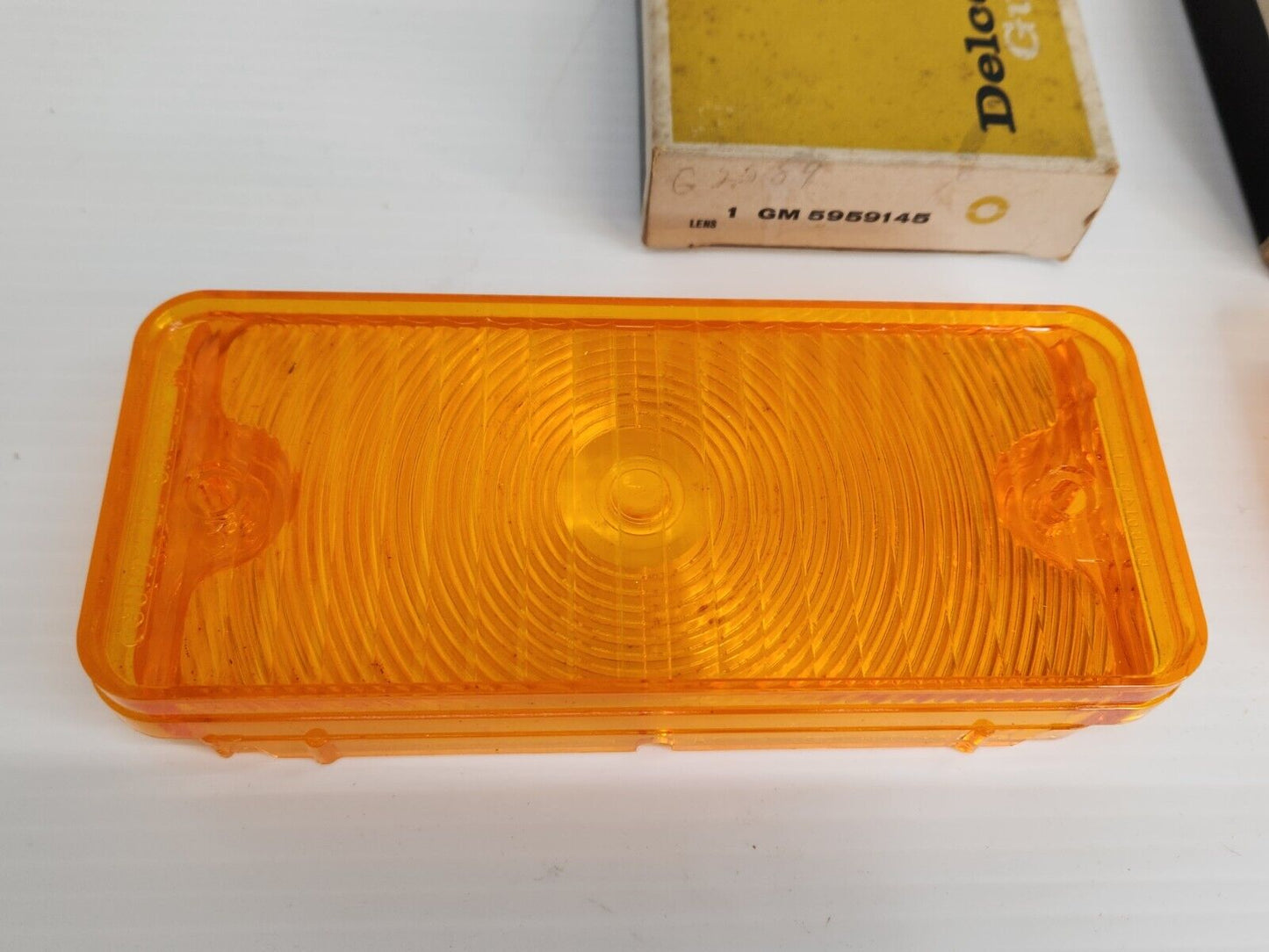 NOS 67-68 Chevy C10 Truck Front R&L Grille Turn Signal Lights Parking Lamp Lens