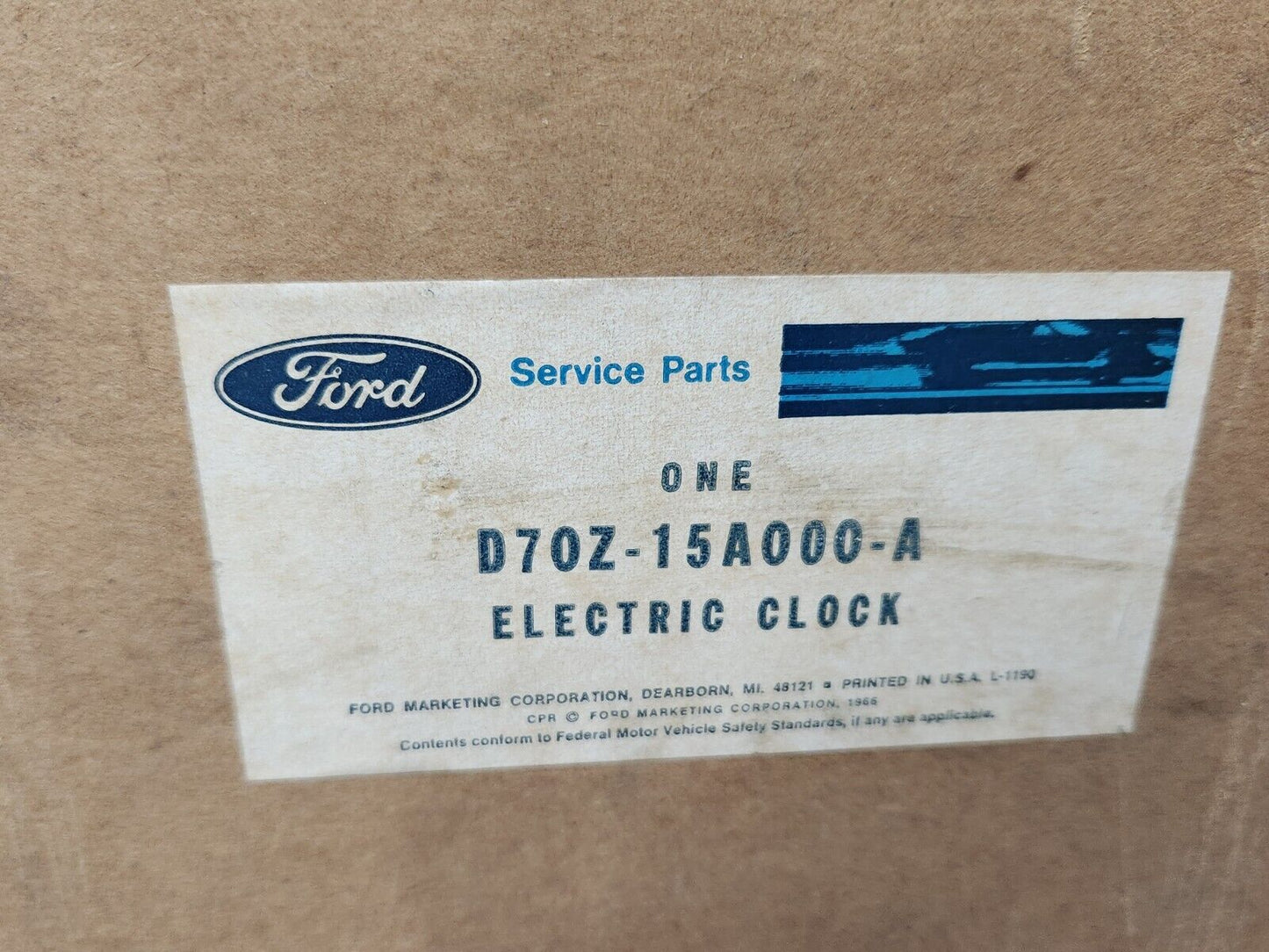 NOS OEM 1977 78 79 FORD LTD II RANCHERO D7OZ-15A000-A ELECTRIC CLOCK KIT