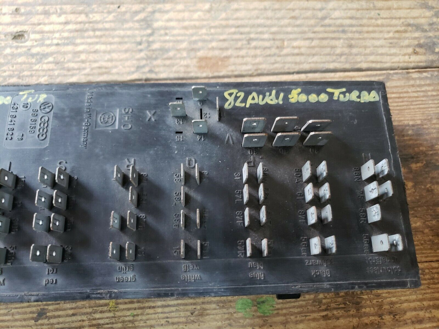 Electrical Fuse & Relay Box Audi 5000 1978 to 1983, Turbo to 1982 OEM 431941822
