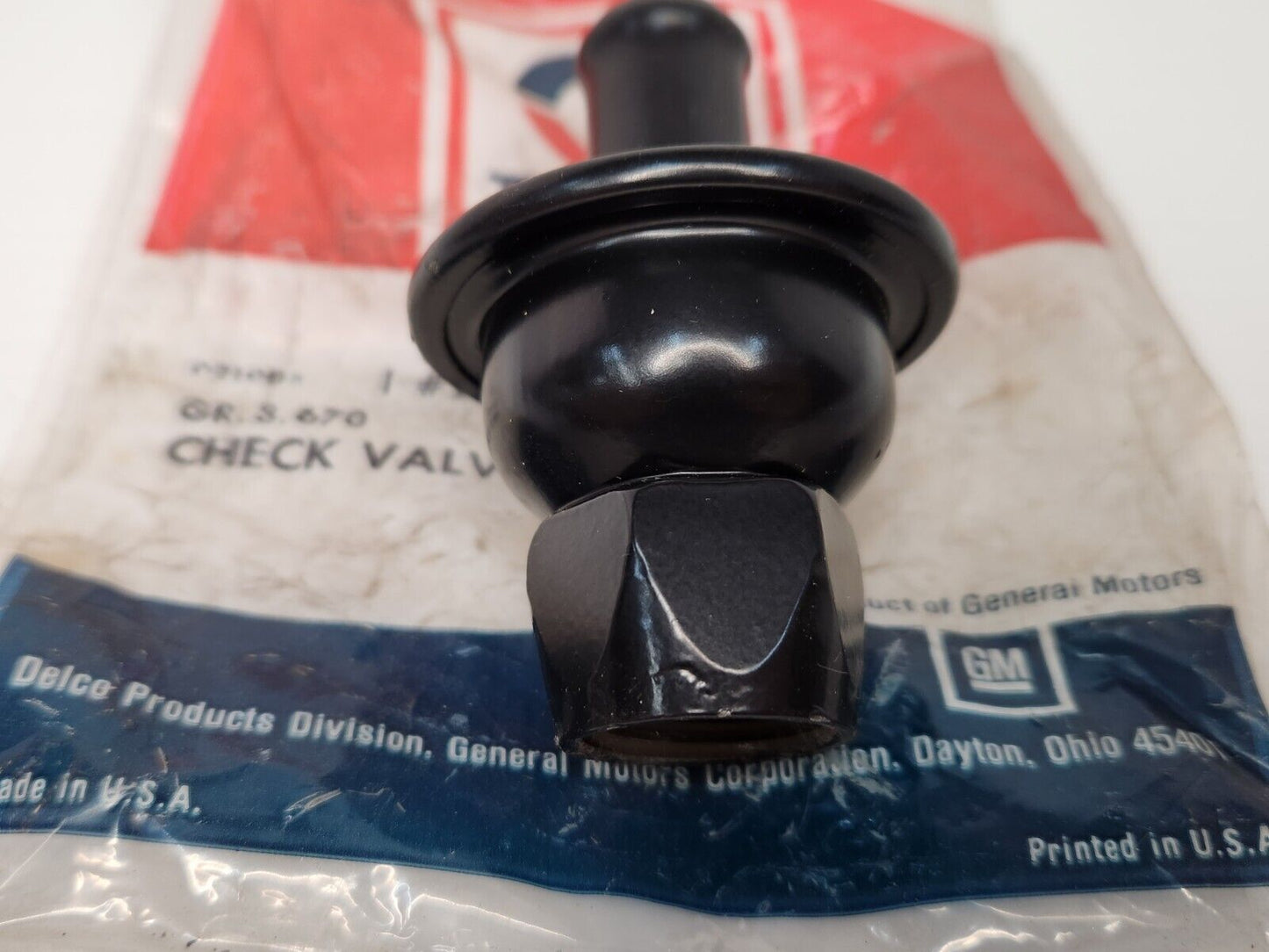 NOS OEM GM 1975-1985 C3 C4 Corvette Smog Emissions Check Valve 22040897 NEW