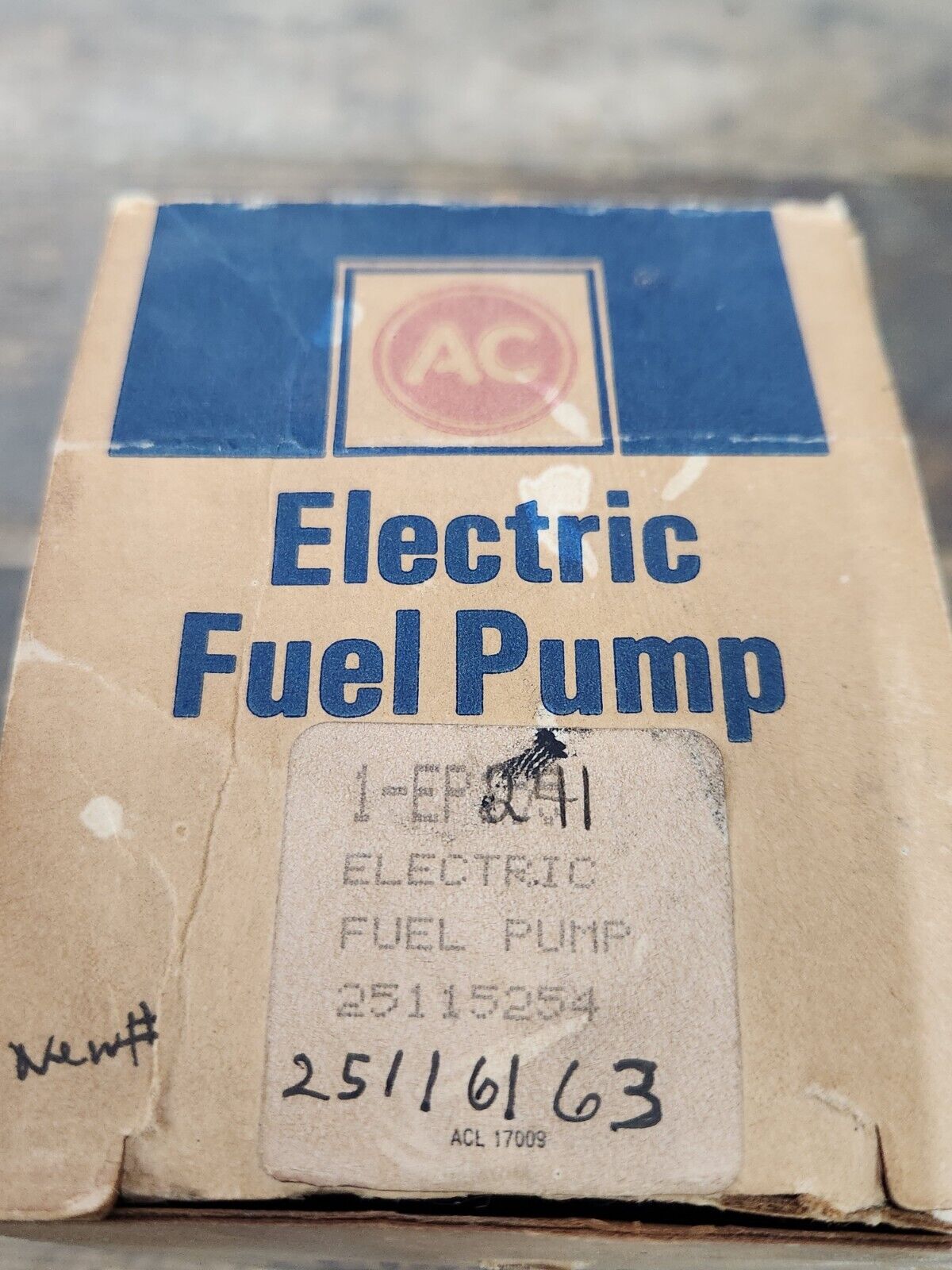 NOS AC Delco Fuel Pump 25116163 Chevy Chevrolet Corvette 87 Camaro 92 91 90 Auto