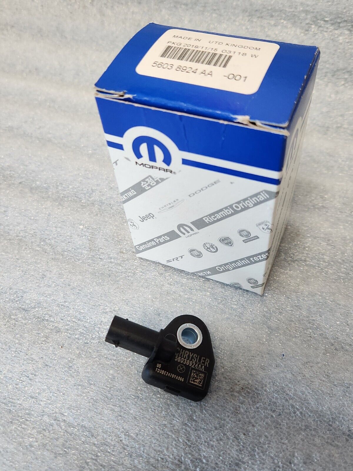 NEW Genuine Mopar Electric Fuel Pump Inertia Impact Switch Dart 56038975AA