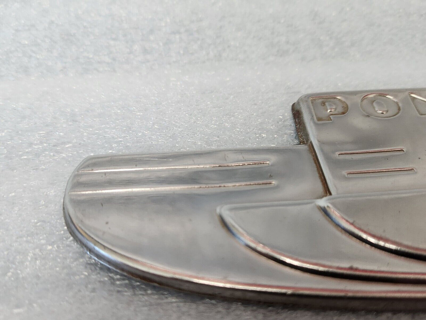 1937 Pontiac Silver Stream Deluxe 8 Trunk Emblem Badge OEM