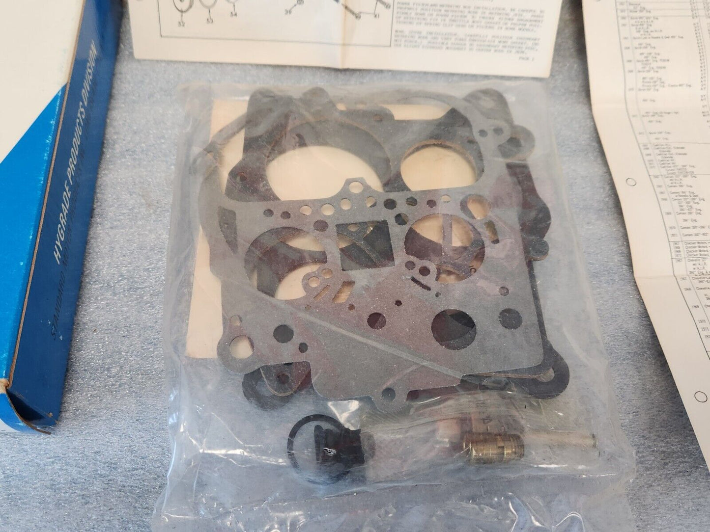 NEW 1968-1971 Pontiac Carter 4 barrel V8 4MV Carburetor Rebuild Kit USA MADE