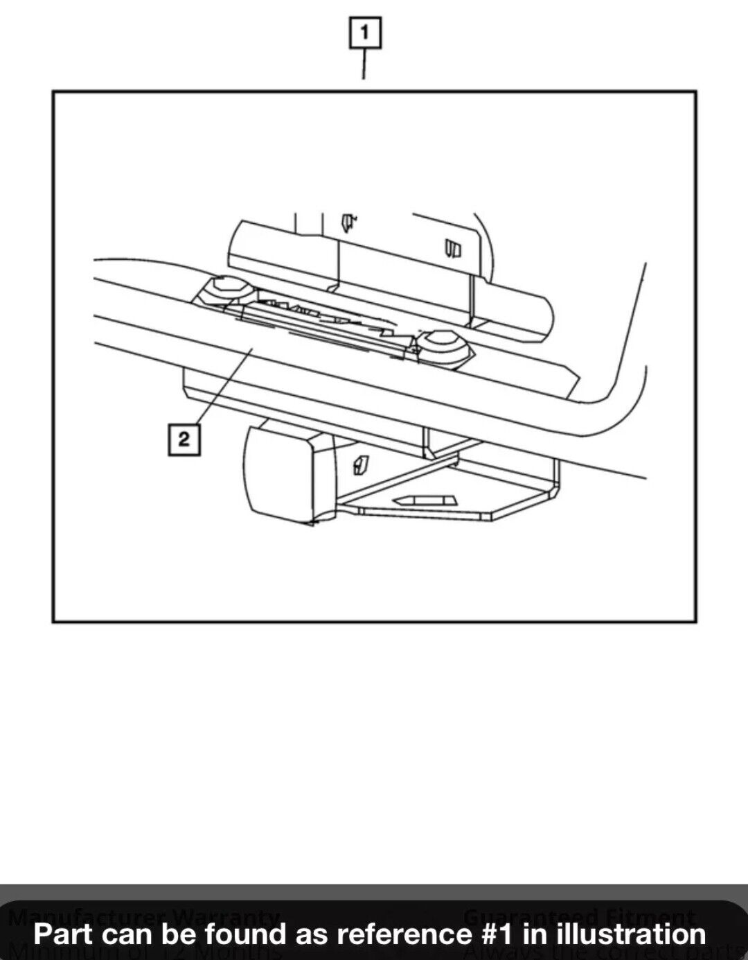 NEW 2005-2022 RAM 1500 2500 3500 2” TOWING RECEIVER TRAILER HITCH MOPAR 82213205