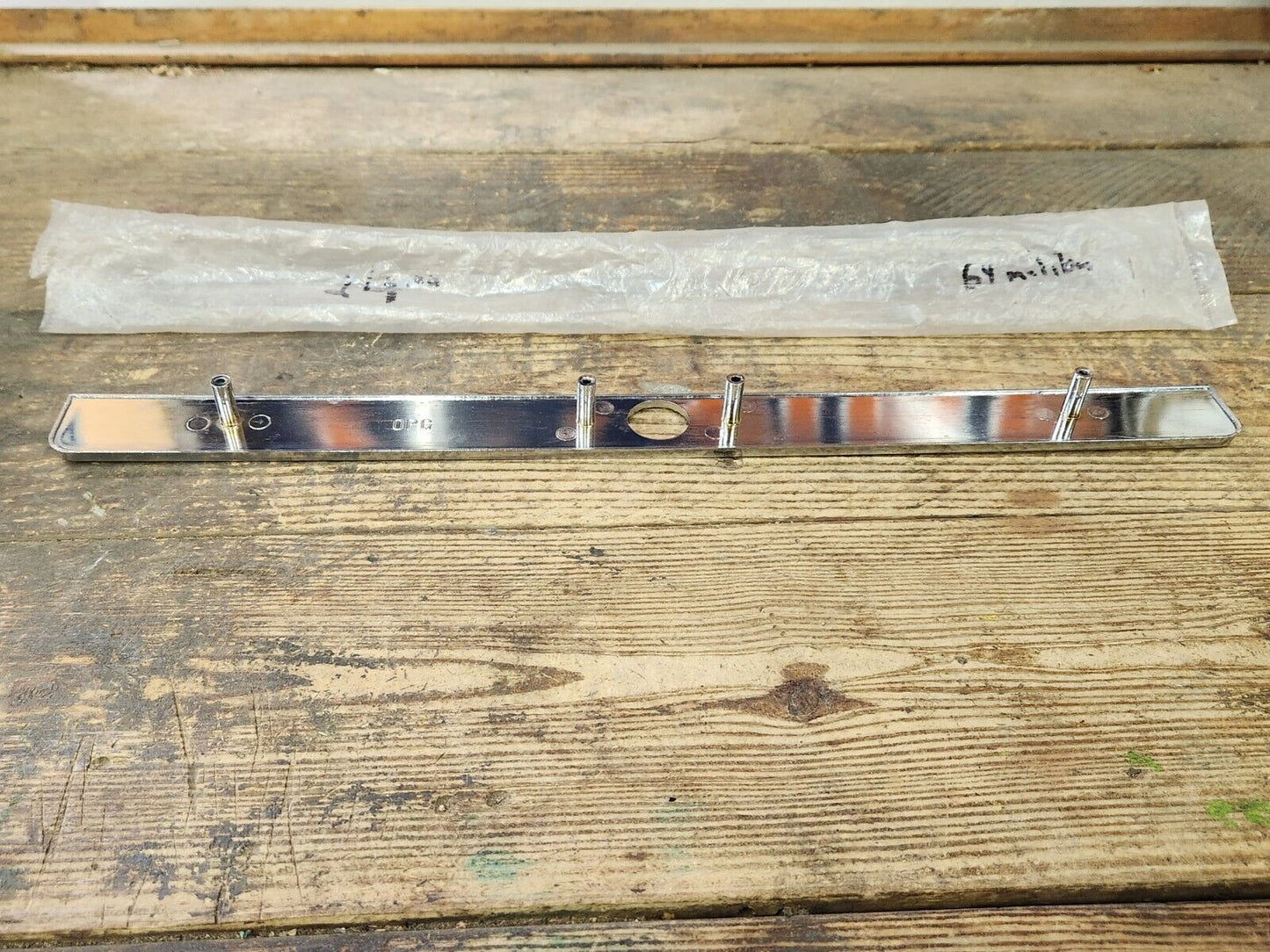 NEW 1964 Chevrolet Chevelle Malibu Dash Glove Box Nameplate Chrome Emblem 64