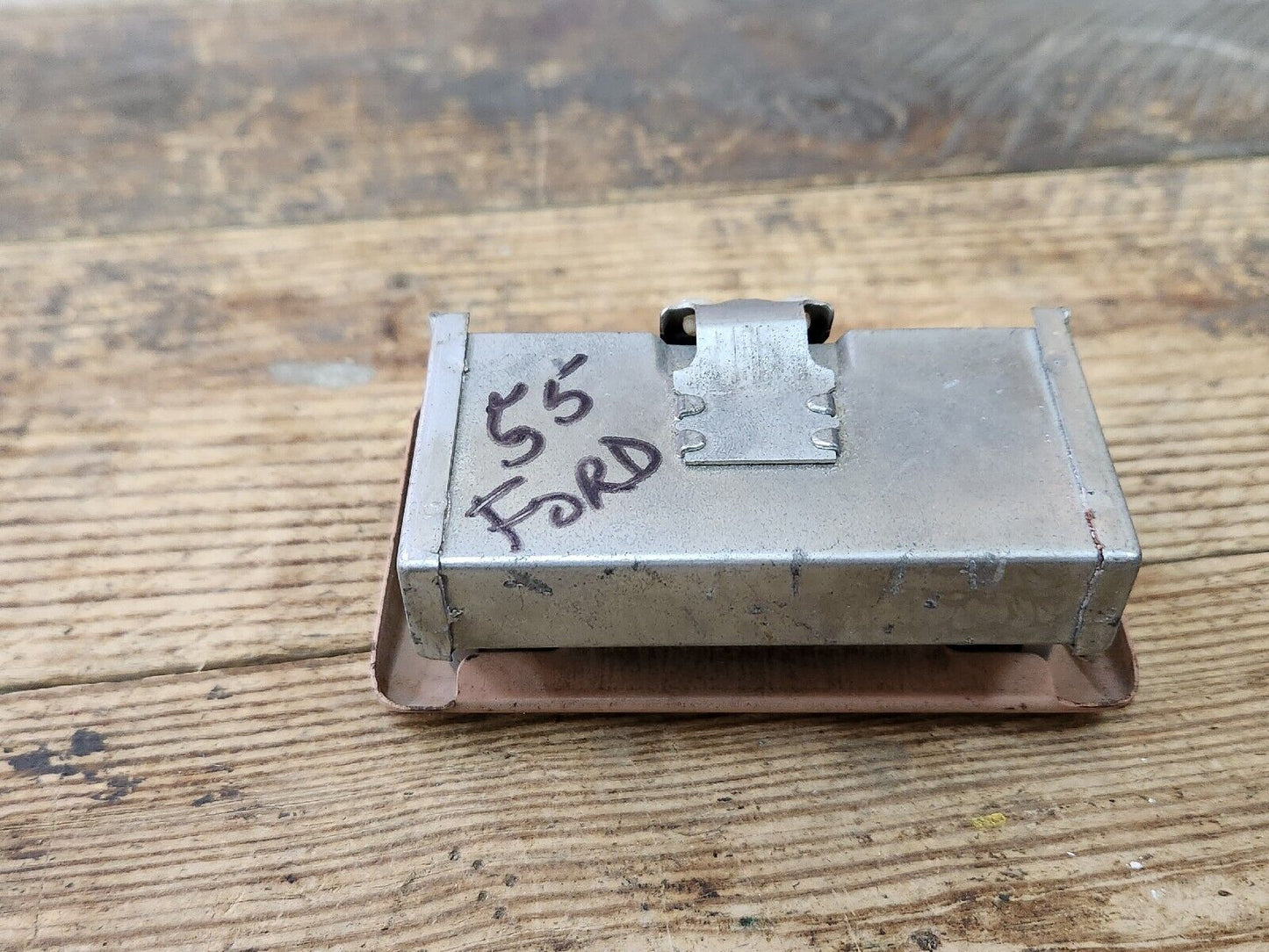 1955 1956 Ford Customline 4 door interior front seat back rest ash tray insert