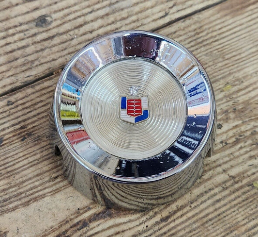 1958 Mercury Horn Cap Chrome Steering Wheel Center Button Emblem