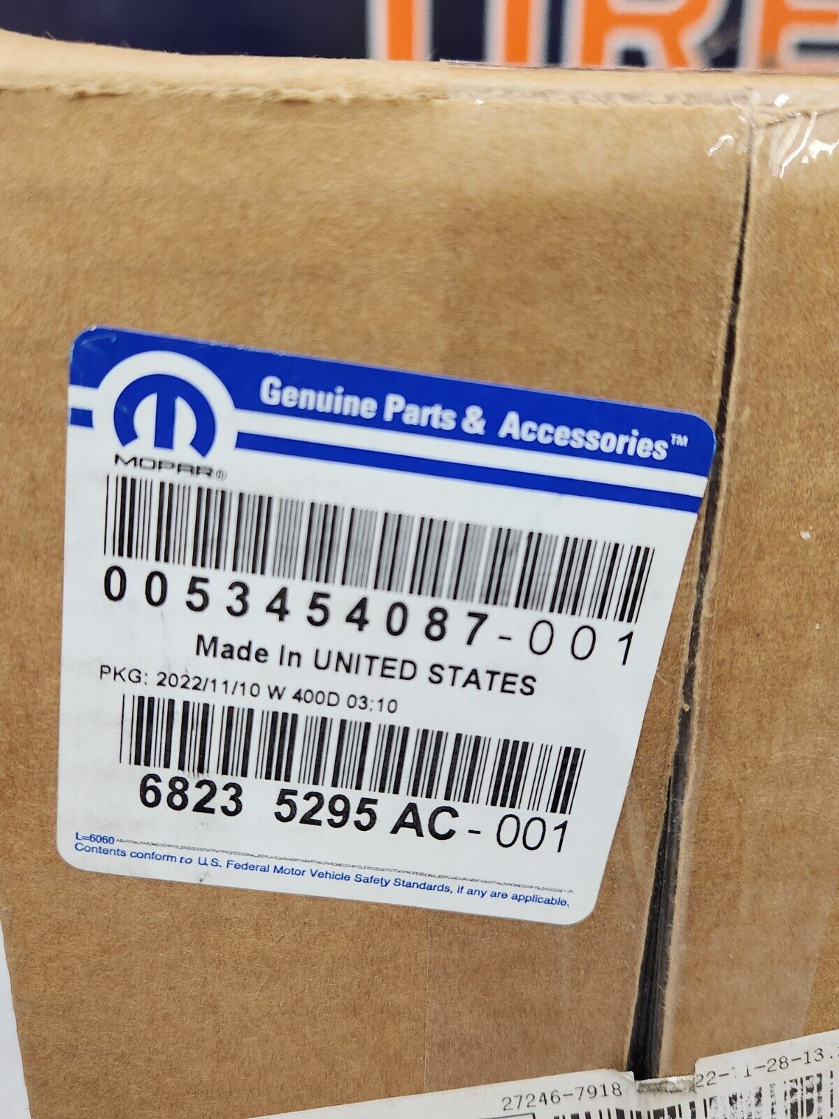2014-2018 JEEP GRAND CHEROKEE HORN & BRACKET OEM NEW MOPAR 68235295AC