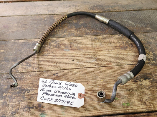 NOS OEM 1966 FORD FAIRLANE MERCURY CYCLONE 390 POWER STEERING PRESSURE HOSE LINE