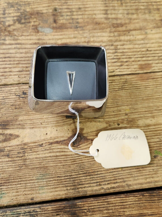 1966 PONTIAC DASH CAP CLOCK OR GUAGE DELETE PLATE PANEL COVER 9782944-66208B