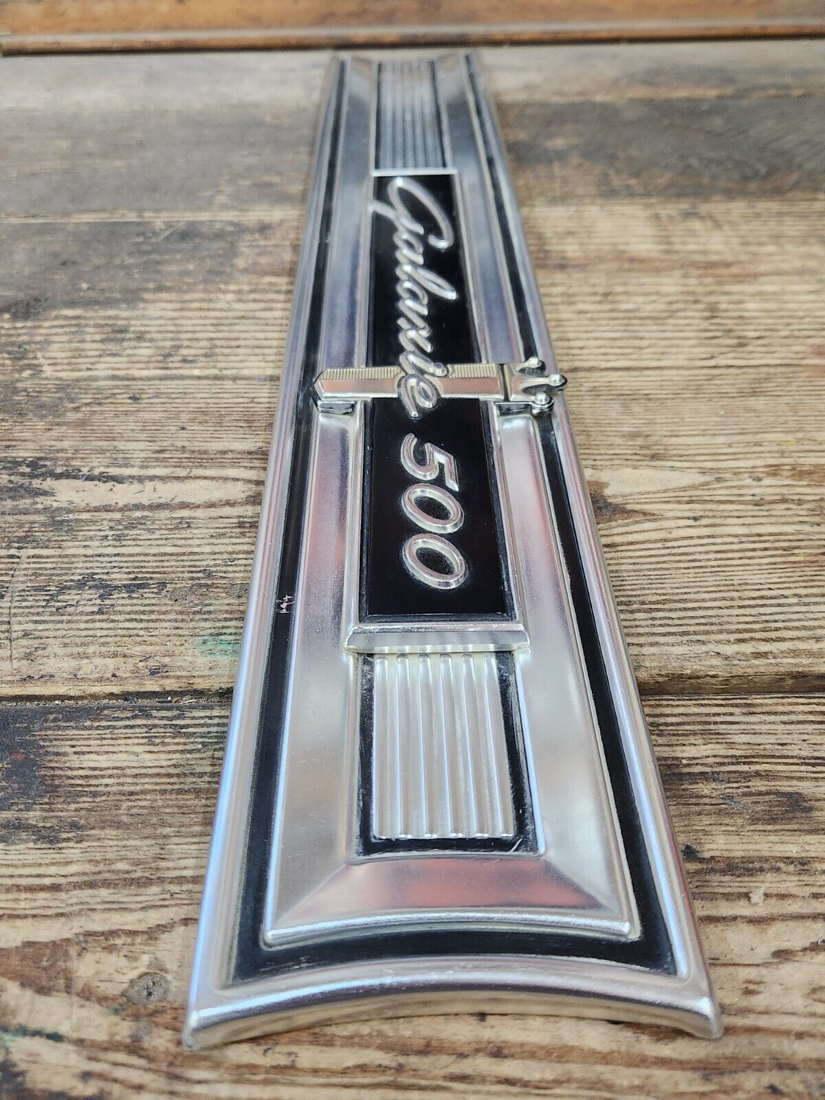 OEM 1964 FORD GALAXIE 500 EXTERIOR TRIM WITH EMBLEM SCRIPT TRUNK FINISH PANEL RH