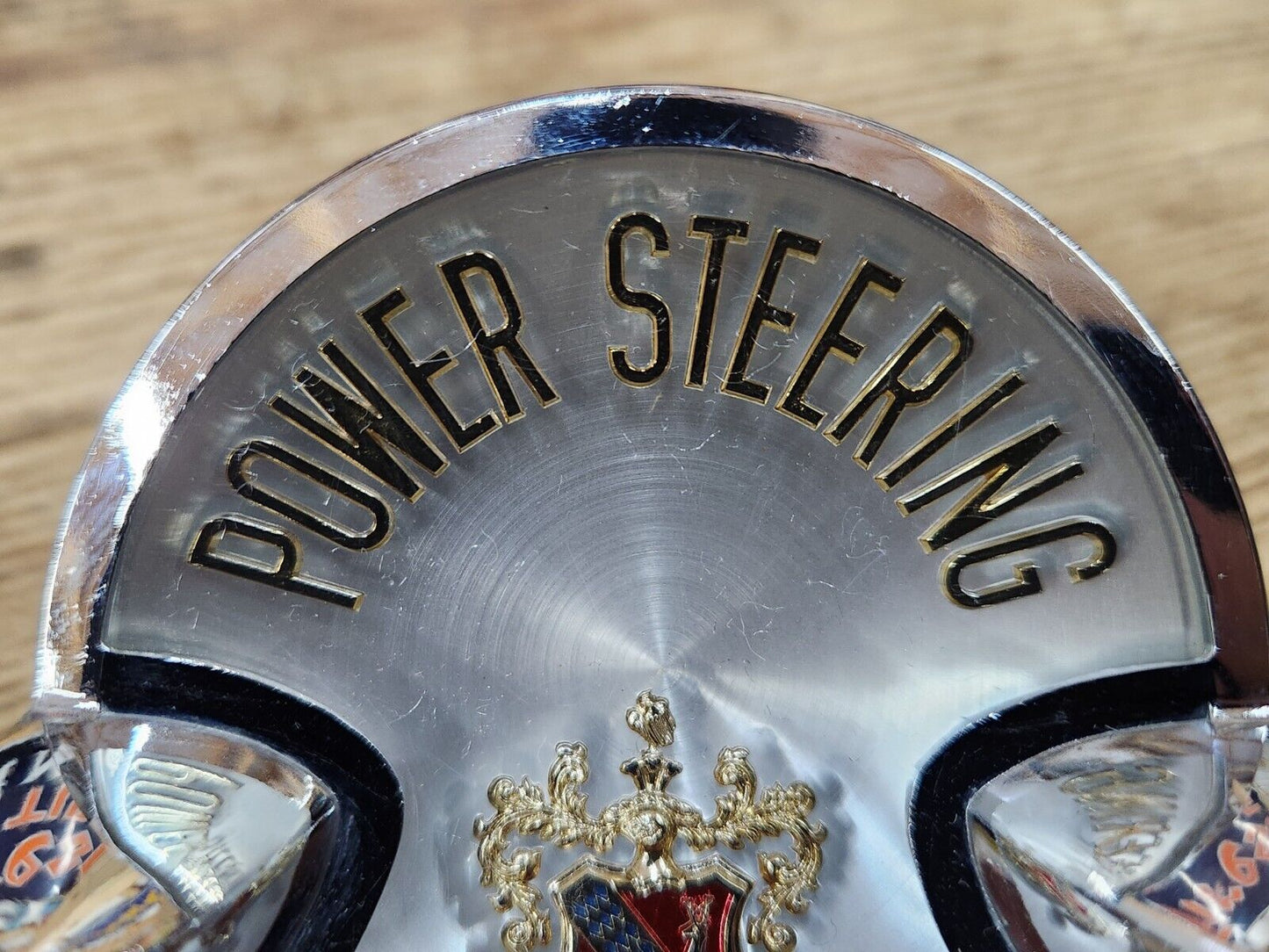 1959 BUICK STEERING WHEEL CENTER EMBLEM CAP POWER STEERING NICE!