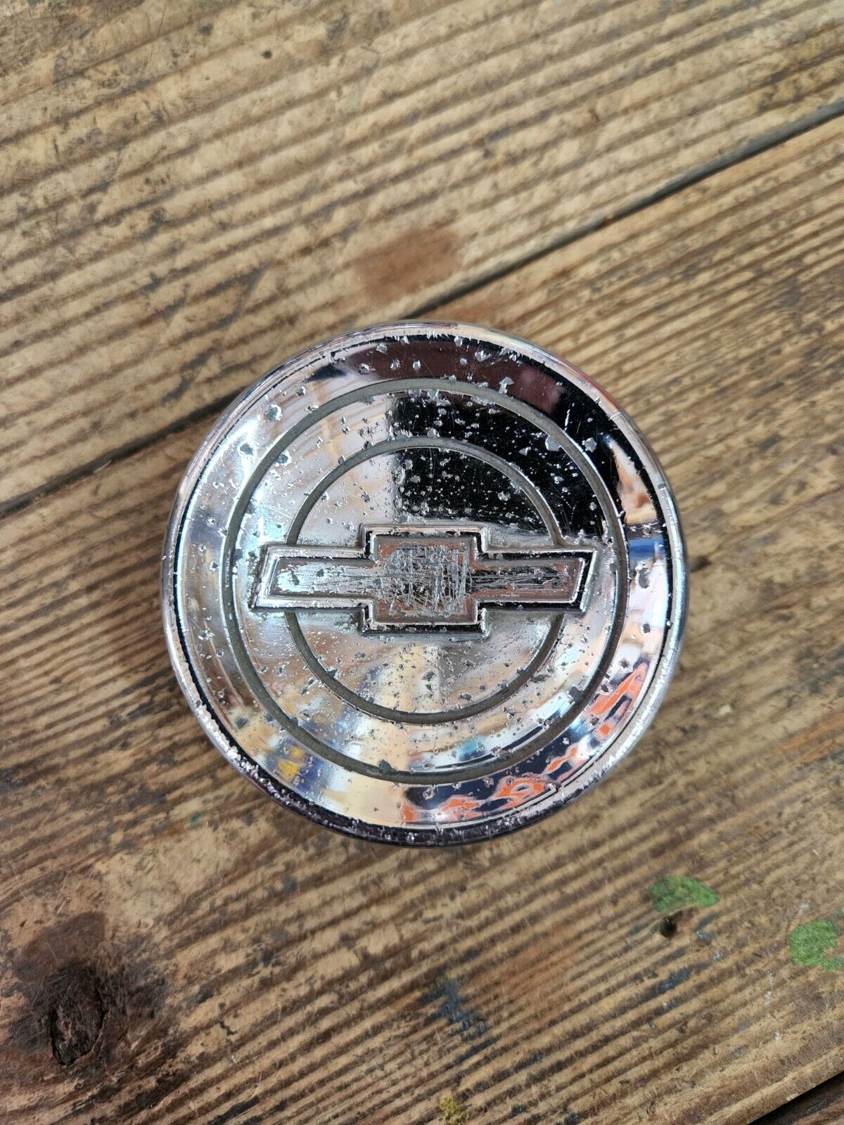 1960-1966 Chevy Pickup Truck Truck Steering Wheel Horn Button Cap Cover OEM