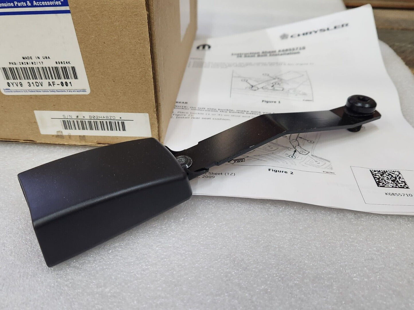 NEW OEM 07 - 10 JEEP COMPASS Seat Belt Front Bucket Seat Pass Right Buckle