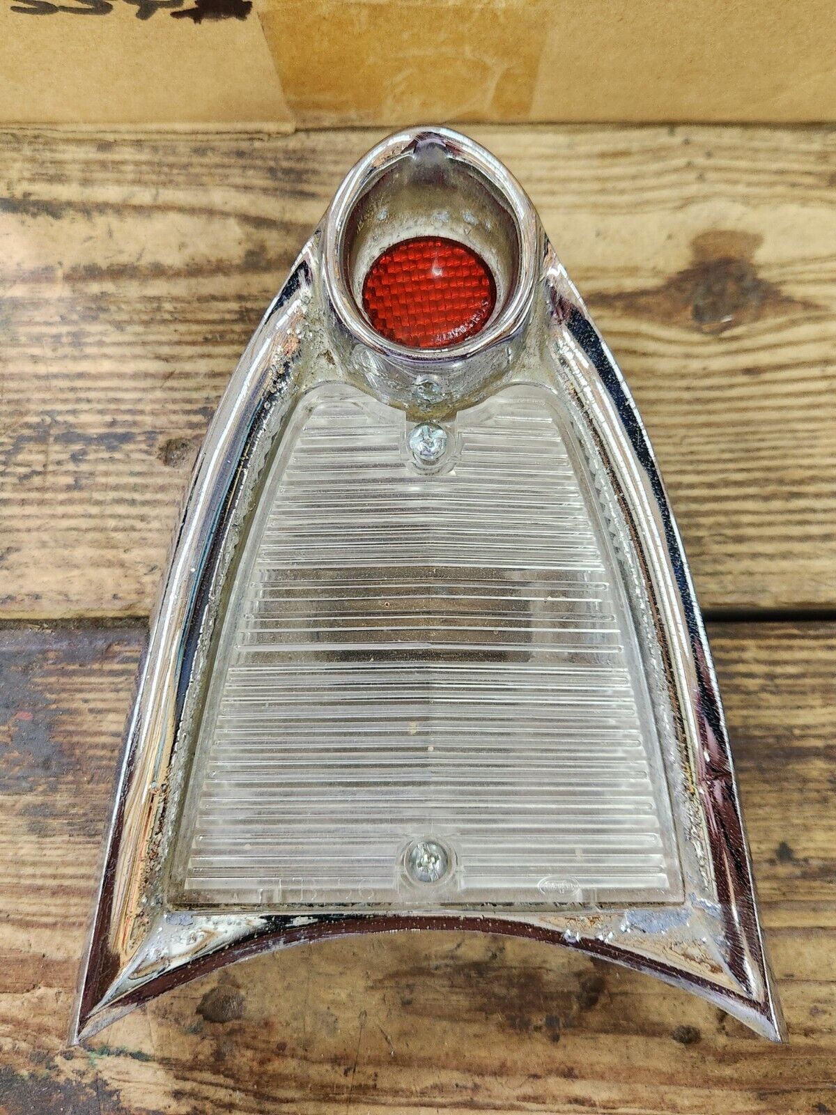 Original FoCoMo 1956 Ford Thunderbird 56 Fairlane Chrome Back Up Light Housing