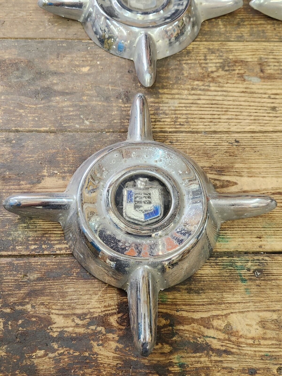 1955 1956  MERCURY MONTCLAIR MONTEREY WHEEL COVER  SPINNER CAPS SET OF 4 OEM