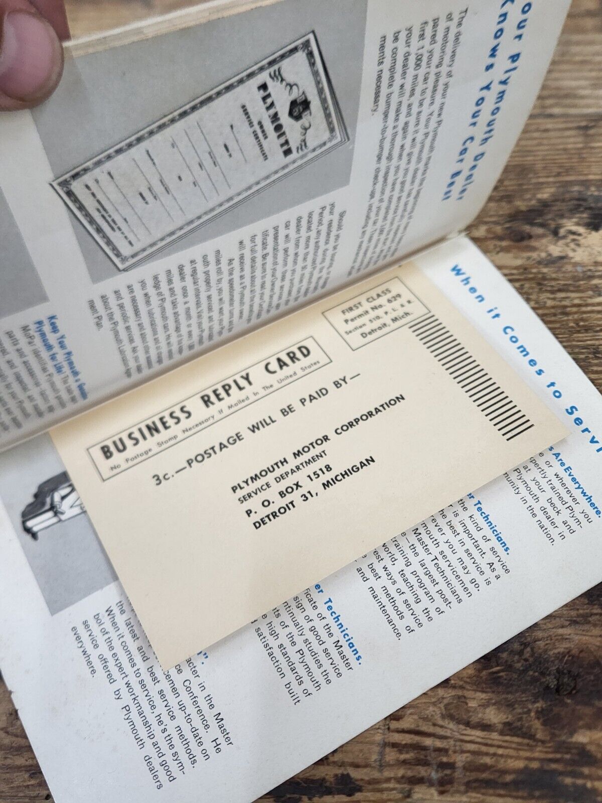 1954 PLYMOUTH OWNERS MANUAL FIRST EDITION P55101 GREAT CONDITION COMPLETE