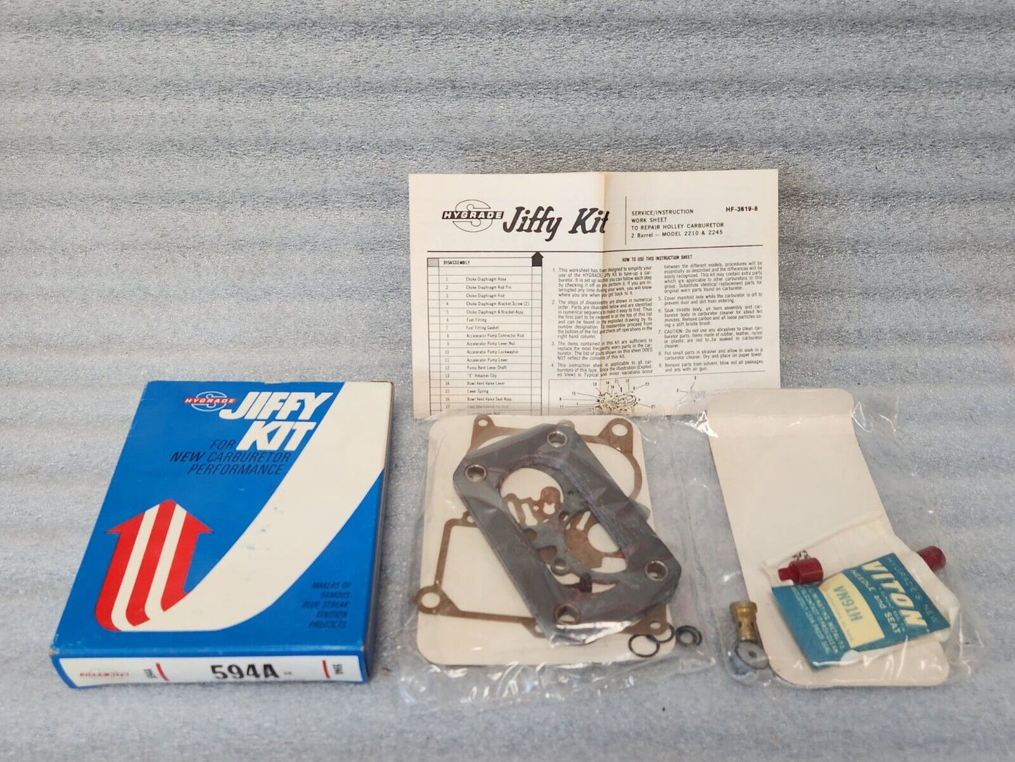 NEW Holley 2210 2 Barrel Carburetor Rebuild Kit 1969-1972 Chevy 68-72 Pontiac