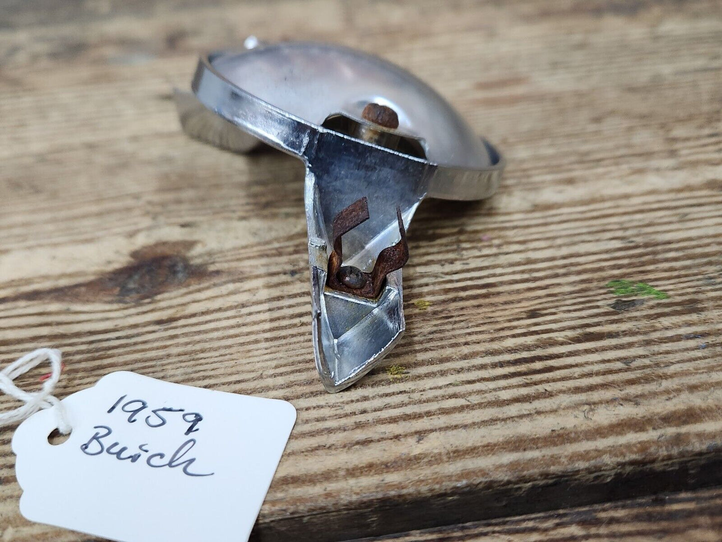 1959 BUICK STEERING WHEEL CENTER EMBLEM CAP POWER STEERING NICE!