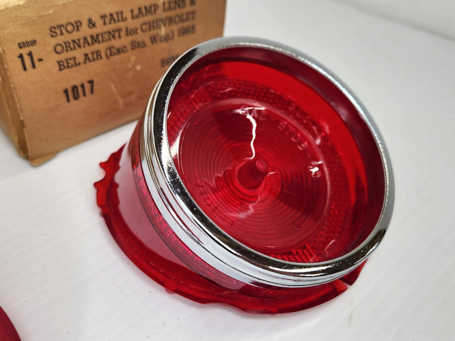 NORS GM 1965 CHEVROLET BEL AIR TAIL LAMP LIGHT LENSES 5956424 USA MADE