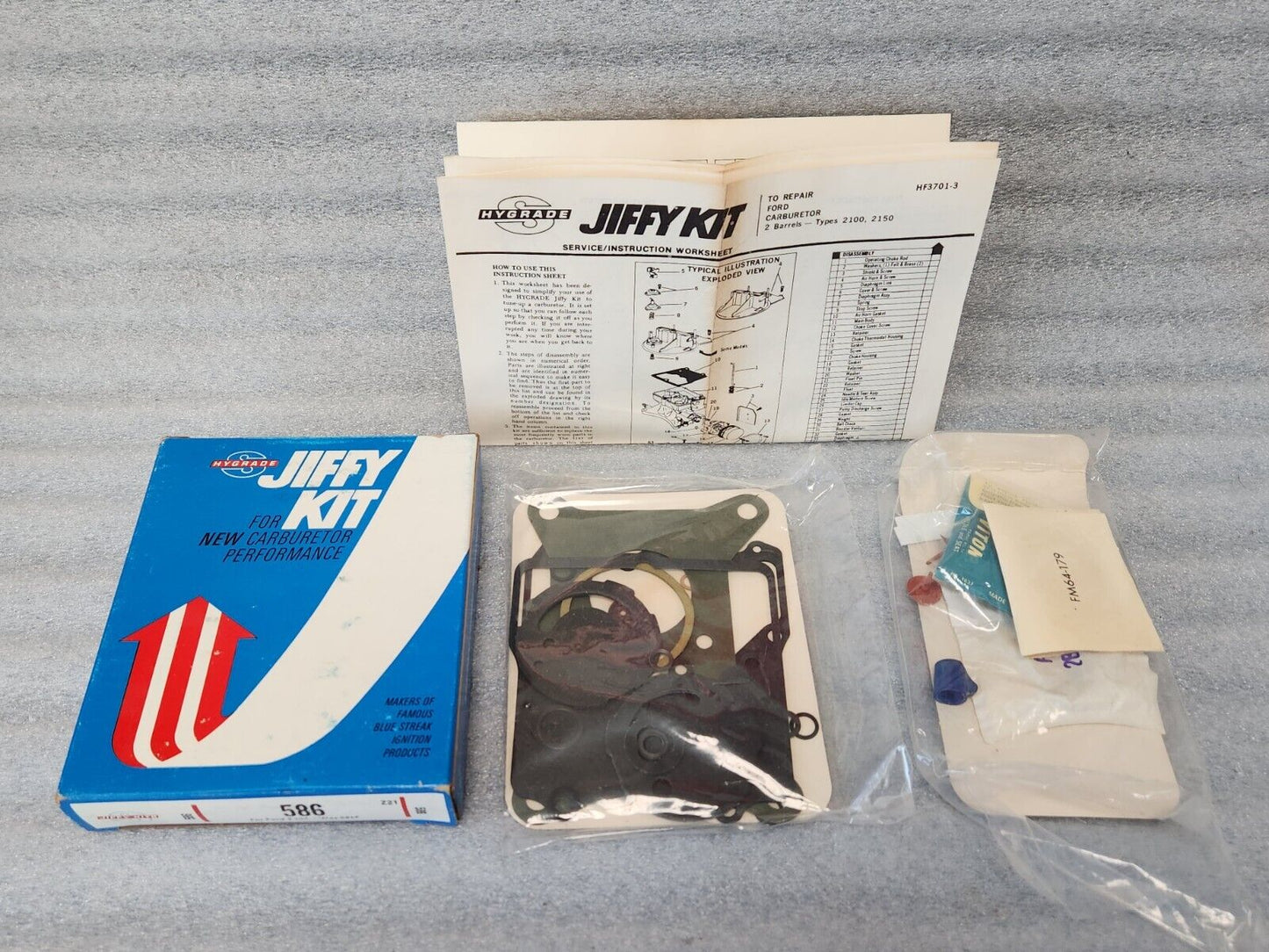 NEW 2100 Autolite 2 Bbl Carburetor Repair Rebuil Kit 1958-1974 Ford  Motorcraft