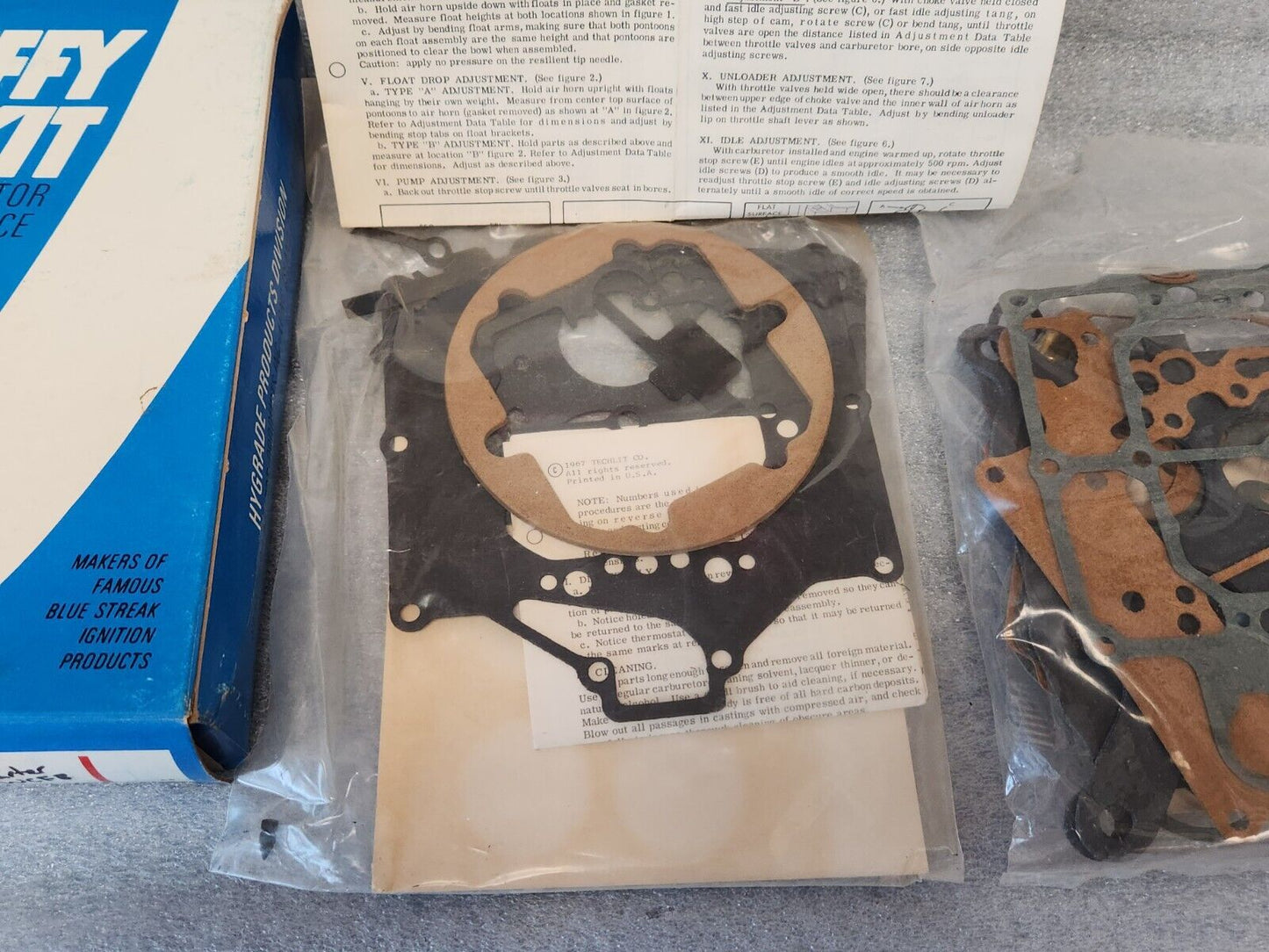 NEW NORS 1955 56-61 CHEVY CARBURETOR REBUILD KIT CARTER WCFB 4BBL ** USA MADE **