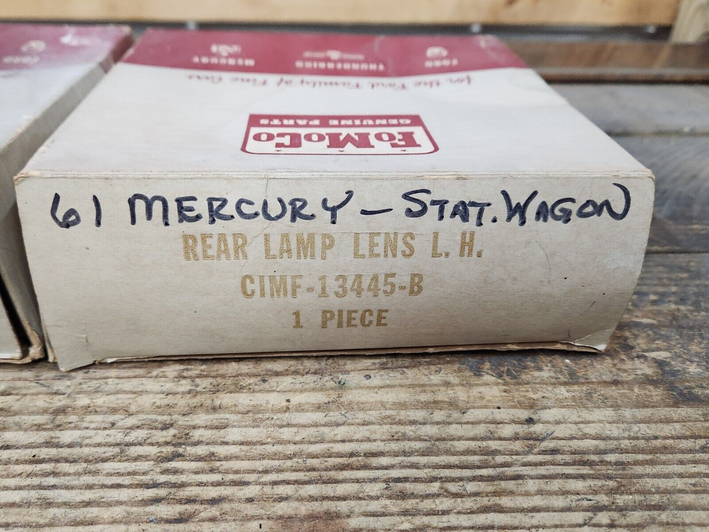 NOS 1961 Mercury Commuter Colony Park Wagon R&L PAIR REAR TAIL LIGHT LAMP LENSES